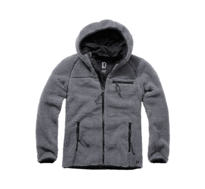 Brandit fleece kapucnis kabát Teddyfleece Worker, antracit