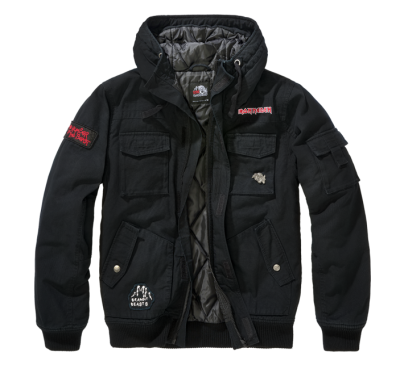 Brandit Iron Maiden Bronx dzseki, fekete