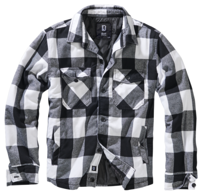 Brandit Lumber kabát, fehér-fekete