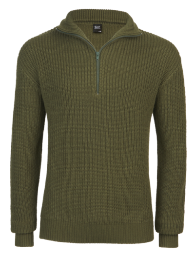 Brandit Marine pulóver Troyer, olajbogyó