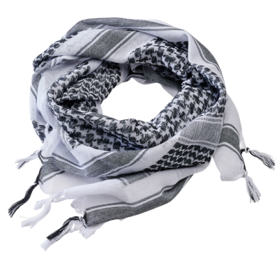 Brandit Shemag sál, fehér-fekete