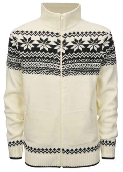 Brandit pulóver norvég cipzárral, fehér színben