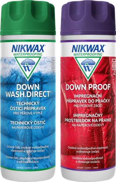 Nikwax 2 db készlet Twin Down Wash.Direct / Down Proof 300ml
