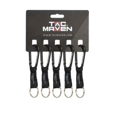 Tac Maven karabiner kulcstartóval 6mm, fekete