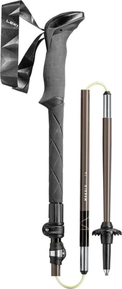 LEKI Trekking botok Makalu FX TA, benzin-fekete-ezüst-szürke, 110 - 130 cm, 110 - 130 cm