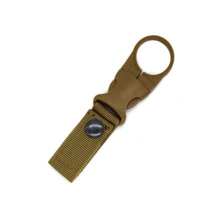 DRAGOWA Taktikai túrázás nejlon palacktartó karabinerrel Oasis, khaki színű