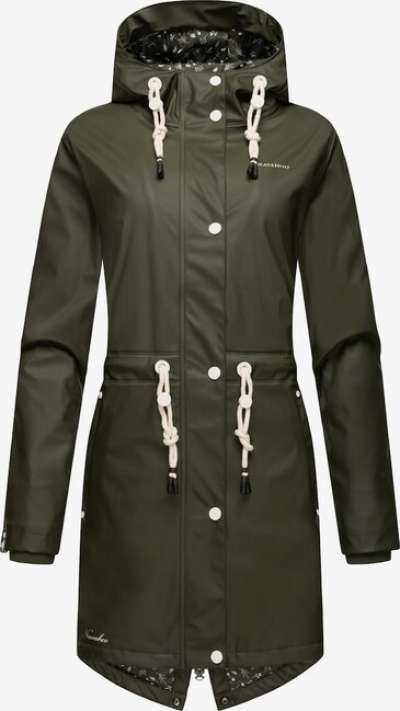 Navahoo Női vízálló dzseki Flower Of Ocean, sötét olívazöld