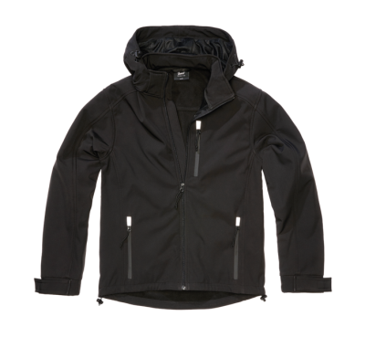 Brandit Softshell kabát Hurricane, fekete