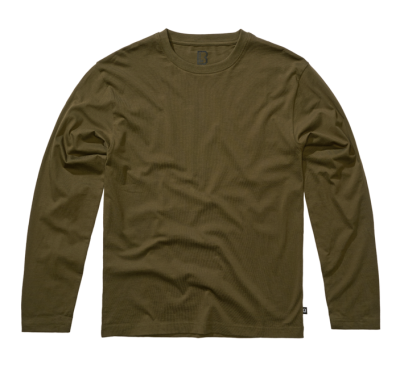 Brandit Premium hosszú ujjú póló, olajzöld színű