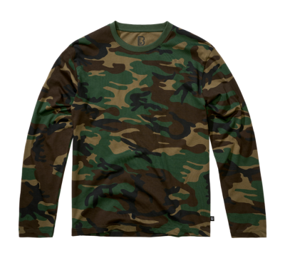 Brandit Premium hosszú ujjú póló, woodland