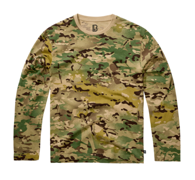 Brandit Premium hosszú ujjú póló, taktikai álcázás