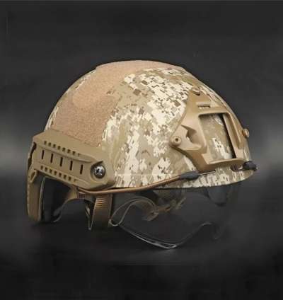 DRAGOWA Tactical Taktikai sisak Fast MH Charger szemüveggel, Digital Desert (tanúsítvány nélkül)