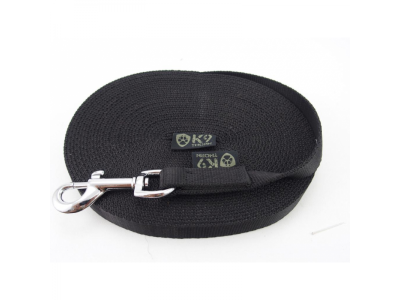 K9 Thorn Póráz karabinerrel 20mm/5m, fekete