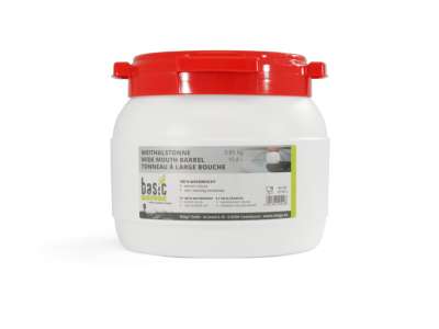 BasicNature széles szájú hordó fehér 10,4 l