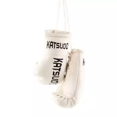 Katsudo miniatűr bokszkesztyű, fehér