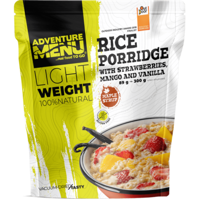 Adventure menu Rizskása eperrel, mangóval és vaníliával, 300g