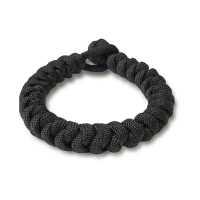 WARAGOD Paracord karkötő állítható zárral, fekete, Ectar, fekete