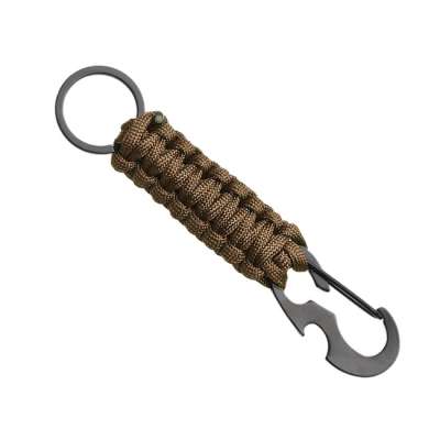 WARAGOD Paracord túlélő multifunkcionális kulcstartó 4 az 1-ben Sanya, prérifarkas