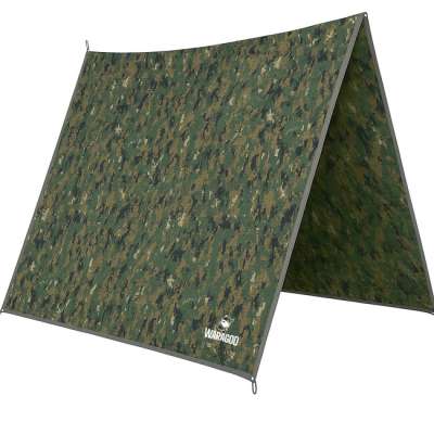 Liber Montis Többfunkciós kültéri ponyva Velum gyűrűkkel, Digital Woodland