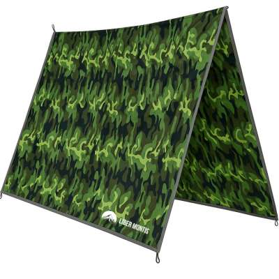 Liber Montis Többfunkciós kültéri ponyva Velum ringlikkel, C-Woodland