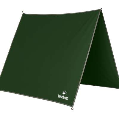 Liber Montis Többfunkciós kültéri ponyva Velum ringlikkel, Army Green