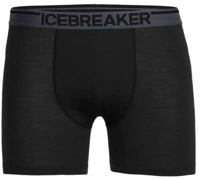 Icebreaker Férfi Anatomica boxeralsó, fekete