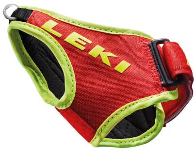 LEKI Frame Strap Shark XS pántok, neonvörös/lime