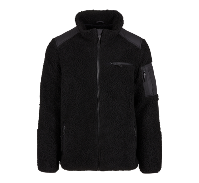 Brandit Férfi polárdzseki Ramble Teddyfleece, fekete