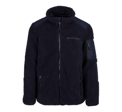 Brandit Férfi polárdzseki Ramble Teddyfleece, tengerészkék