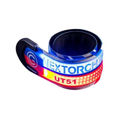 NexTorch® Villogó biztonsági szalag UT51, piros-kék