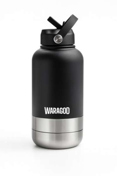 WARAGOD Aura termosz 3 az 1-ben 1000ml, fekete