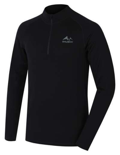 Husky Férfi termo cipzáras póló Merow Zip M, fekete