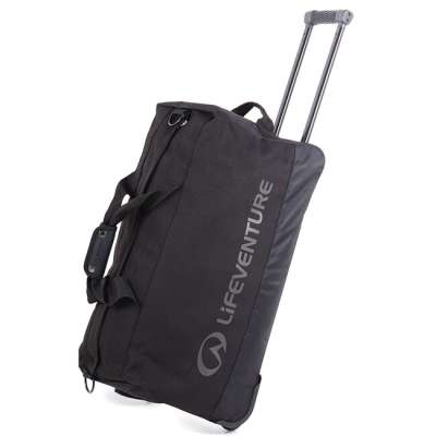 Lifeventure Utazótáska kerekeken 100 l, fekete
