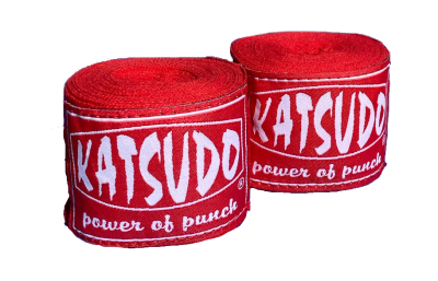 Katsudo elasztikus boksz bandázs 350 cm, piros