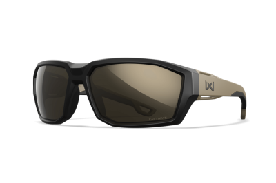 Wiley X Alpine napsőveg, Matte Black-Tan / CAPTIVATE Polarized Tungsten Mirror