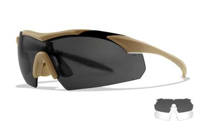 Wiley X WX Vapor COMM taktikai ballisztikus szemüveg, matte tan frame