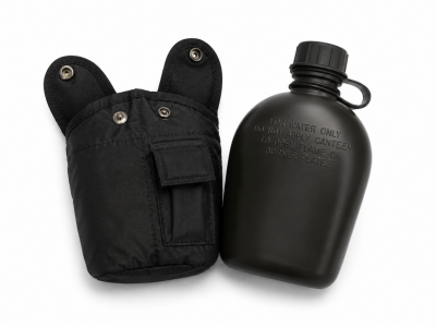 Dragowa Tactical terepi kulacs 1L, fekete