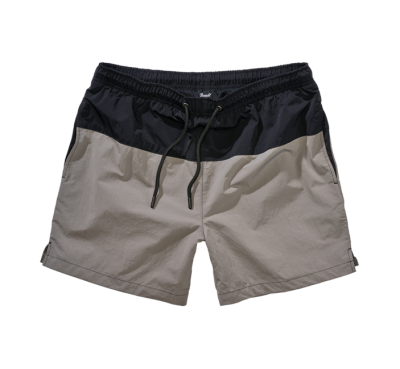 Brandit Swimshort Basic úszónadrág, black/grey