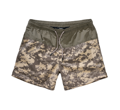 Brandit Swimshort Basic úszónadrág, olive/at-digital
