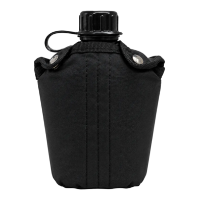 Dragowa Tactical terepi kulacs 800ml, fekete