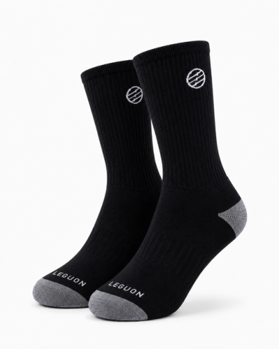 Leguon Aegon Merino Lite zokni, fekete