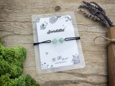 Szeretettel jáde angyal karkötő