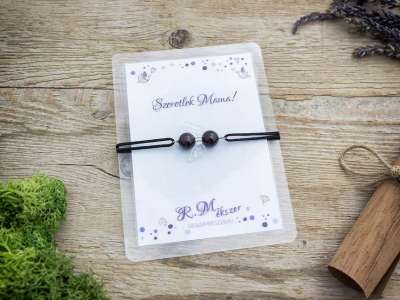 Szeretlek Mama gránát angyal karkötő