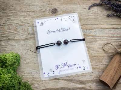 Szeretlek Tesó gránát angyal karkötő