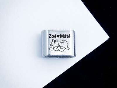 Gyermekeim egyedi MoMents acél medál