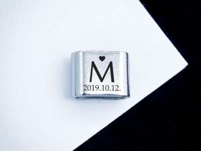 Szeretet levél egyedi MoMents acél medál