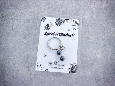 Leszel a tanúm kulcstartó hematittal