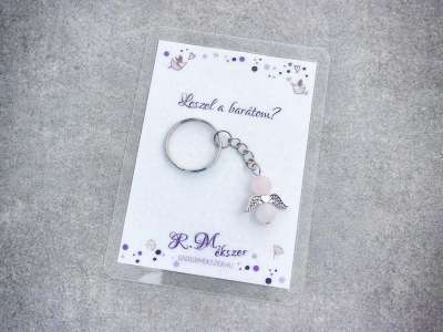Leszel a barátom kulcstartó rózsakvarccal