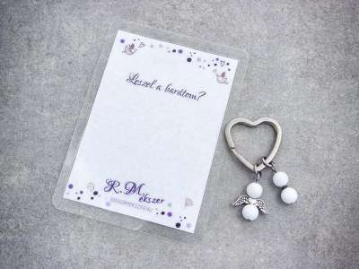 Leszel a barátom kulcstartó tejkvarccal