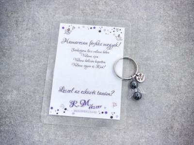 Hamarosan férjhez megyek kulcstartó hematittal